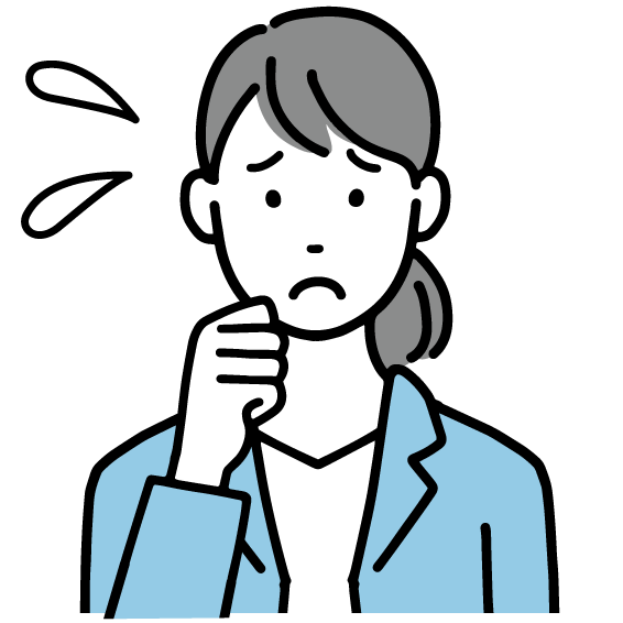 焦る女性